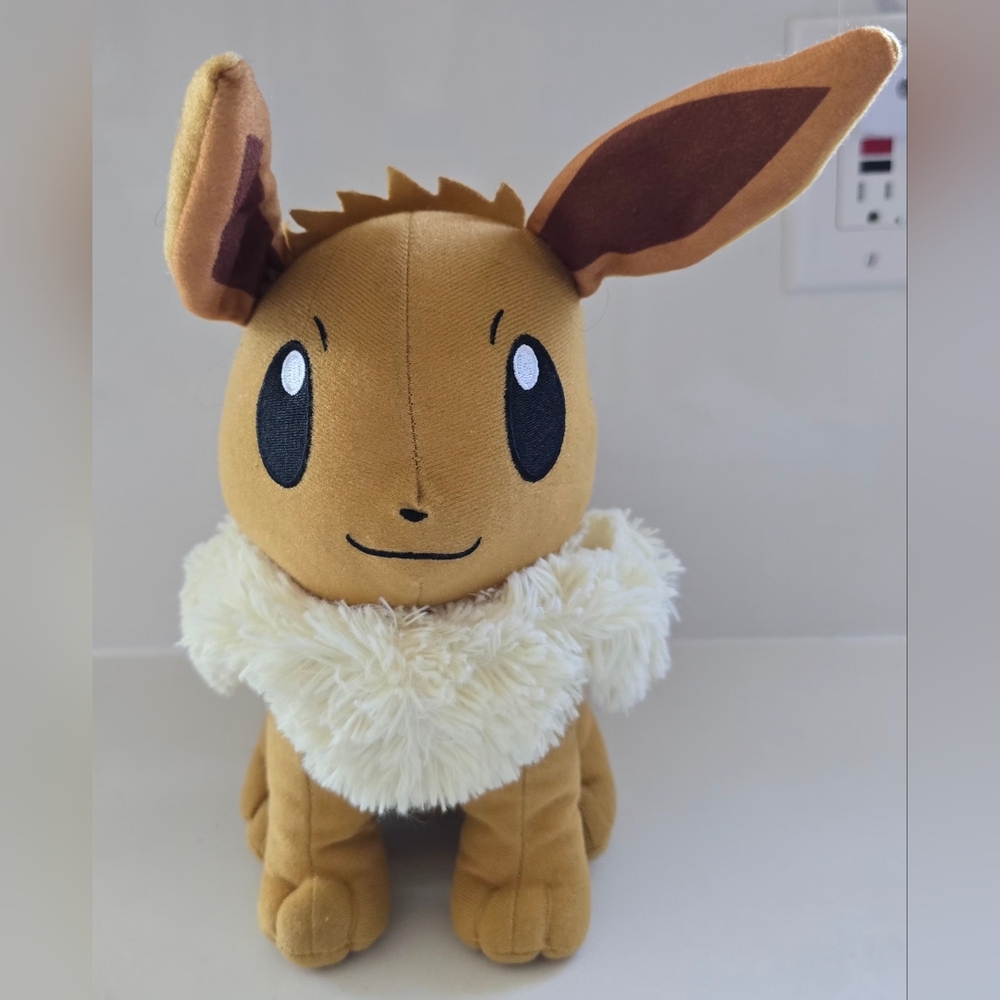 Toy Factory Pokemon Eevee 2021 Plush‎ Stuffed Animal 9" Brown